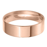 Flat Court Wedding Band Ring - 9ct Gold 5mm Width (Medium)