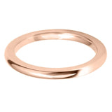 Traditional Court Shaped Wedding Band Ring - 9ct Gold 2mm Width (Heavy)