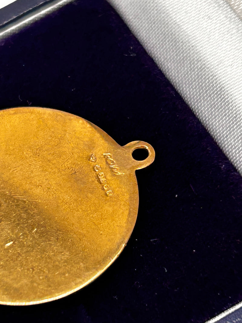 9ct Gold Engraved Scorpion Pendant