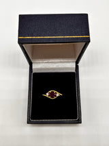 18ct Gold Diamond Ruby Ring